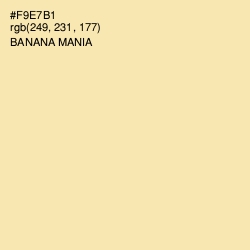 #F9E7B1 - Banana Mania Color Image